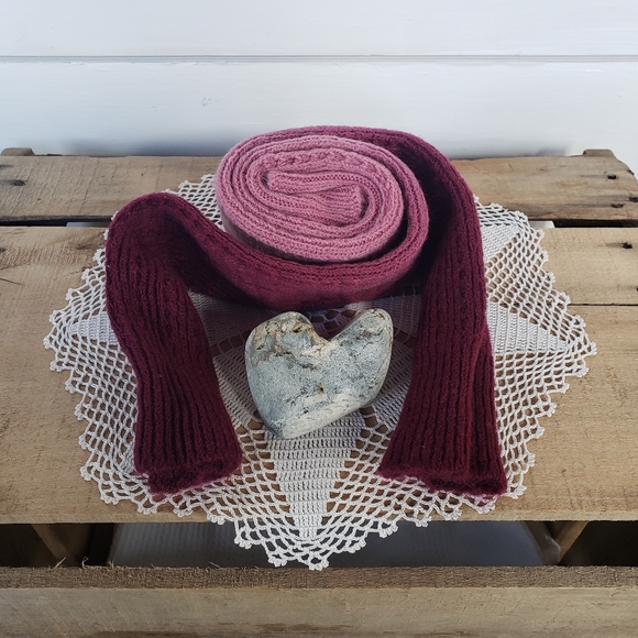 $10 Add-on💗Soft Raspberry Rose Leg Warmers 🌸 Ombre Dye 💗 Knit Crochet - Picture 6 of 6